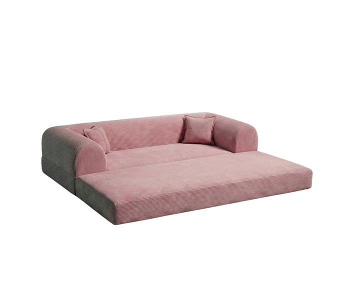 Atelier Del Sofa Legom Eco - Sofá-cama de 3 plazas Rosa